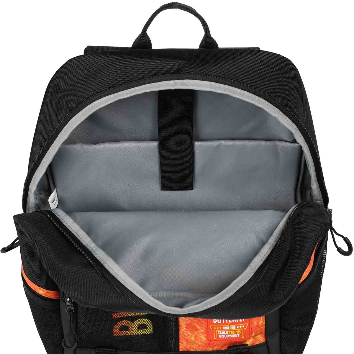 Butterfly Table Tennis Tokai Backpack - Orange - Main Compartment